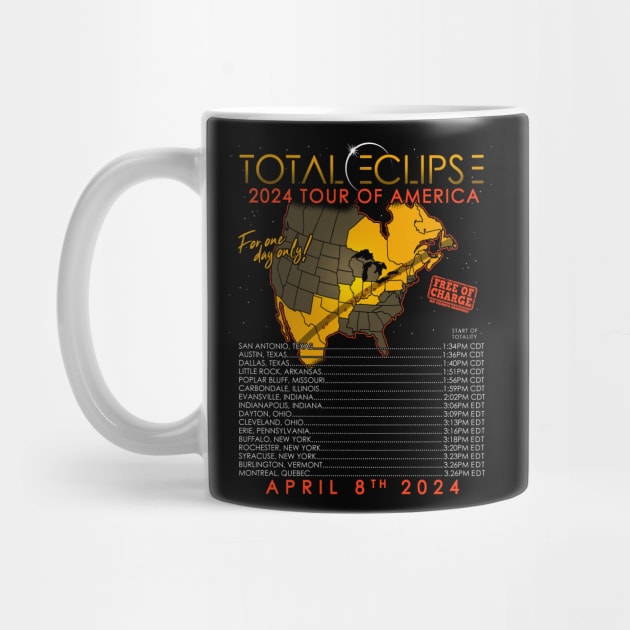 Total Solar Eclipse April 8th 2024 Tour of America by NerdShizzle